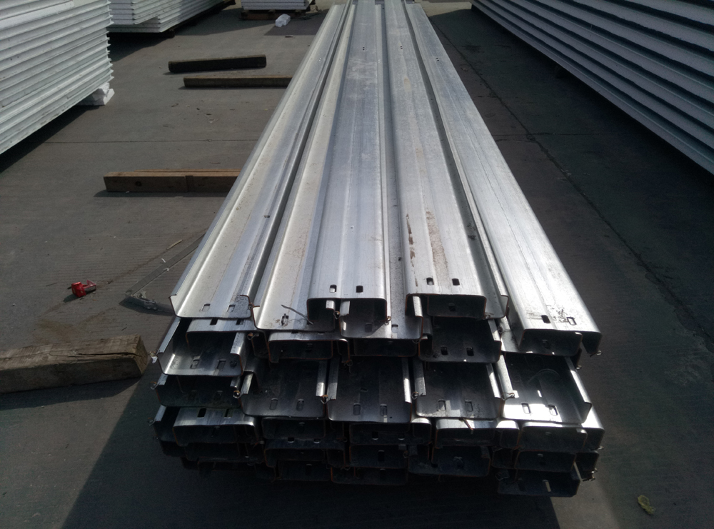 hot dipped galvanized c section steel purlin factory price