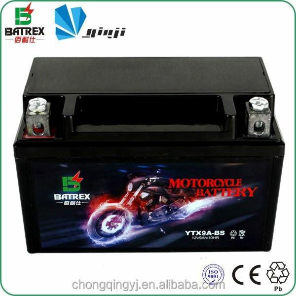 Batrex 12v Capacitor Battery 12v 9ah Motorcycle Battery For Ytx9abs
