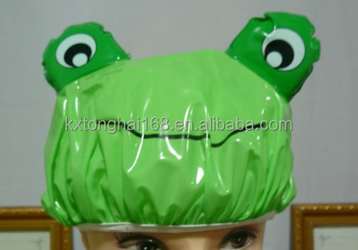 Lovely Animal Shower Caps Hair Cap Bath Cap Plastic Shower hat問屋・仕入れ・卸・卸売り