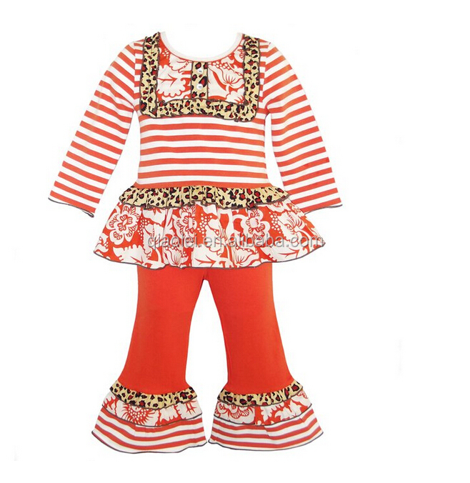 リトル女の子ブティックリメイク服セット、女の子フリルパンツ衣装女の子秋服仕入れ・メーカー・工場