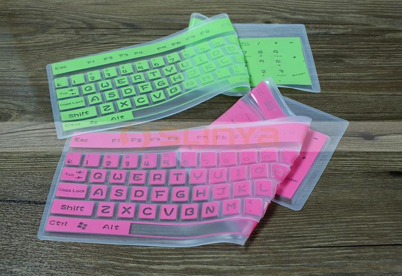カラフルなエコ- フレンドリーなシリコンキーボードスキンデスクトップコンピュータ用のシリコンキーボードカバー問屋・仕入れ・卸・卸売り