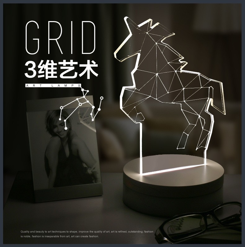常夜灯パーソナライズ贈り物スーパー ホワイト頭蓋骨飾ら隊3d ビジョン ランプ奇妙な新しい ライト仕入れ・メーカー・工場