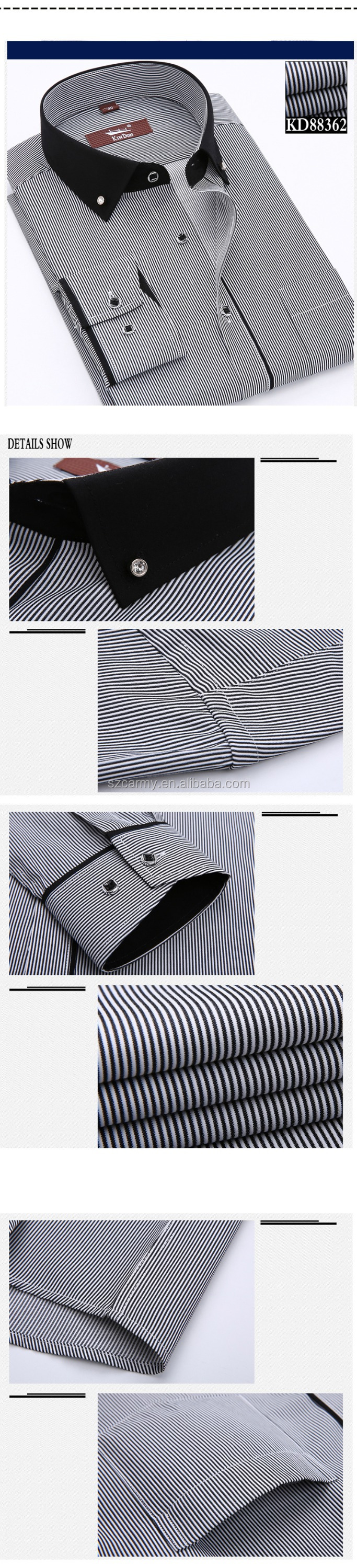襟ボタンダウンブレンドプレ- 縮小綿の男性のドレスシャツ仕入れ・メーカー・工場