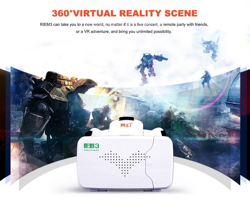 Ritech iii 3 ヘッド マウント プラスチック バージョン 3d vr仮想現実メガネ google段ボール 3d映画3d ゲーム仕入れ・メーカー・工場