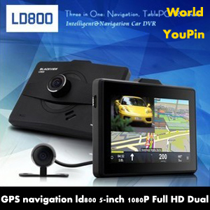 Android Car DVR Video GPS navigation ld800 5-inch 1080P Full HD Dual Lens lane Waterproof Lens After Mirror car Camera 6