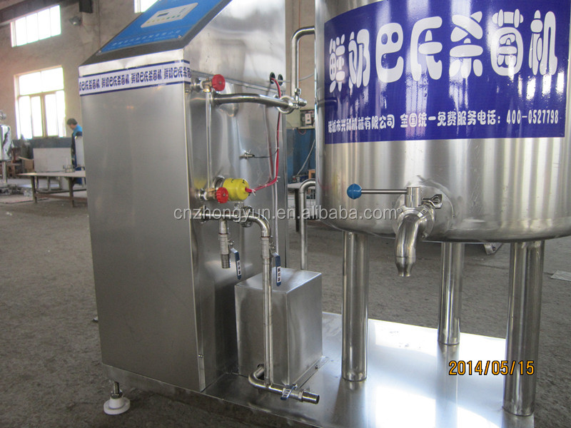 Milk pasteurization machine with Compressor cooling