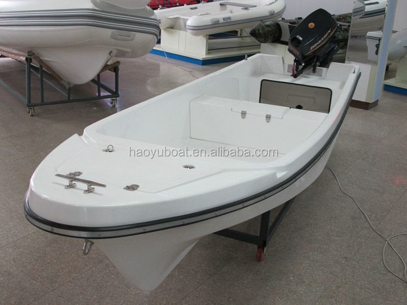 13.8ft/4.2m Double Hull Fiberglass Fishing Boat For Sale Grp Boat Frp