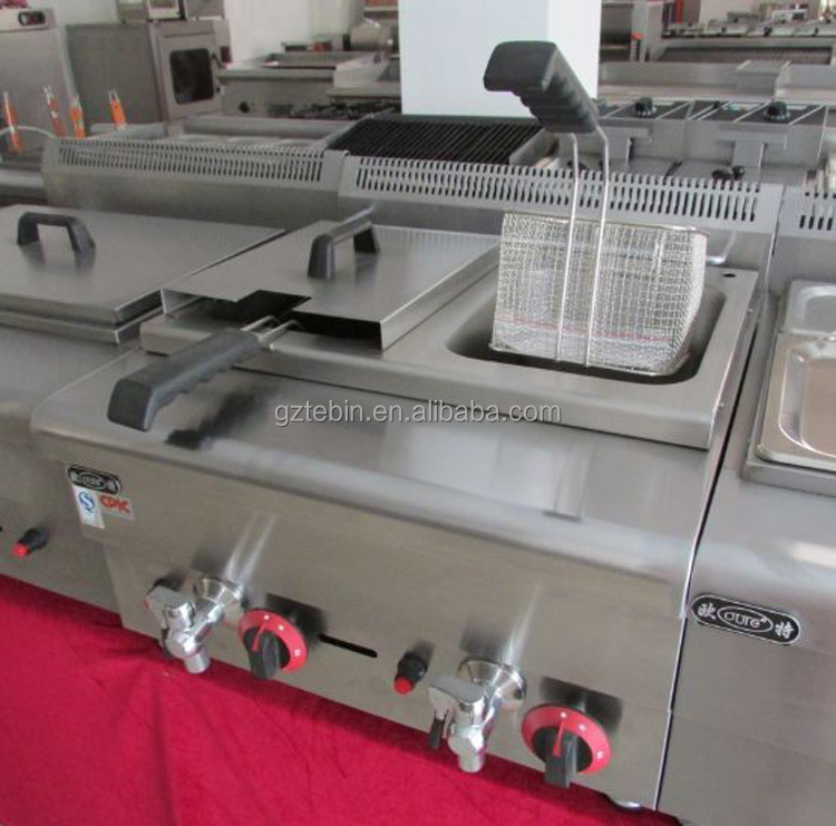 comercial chicken industrial gas deep fryer,China TEBIN price supplier