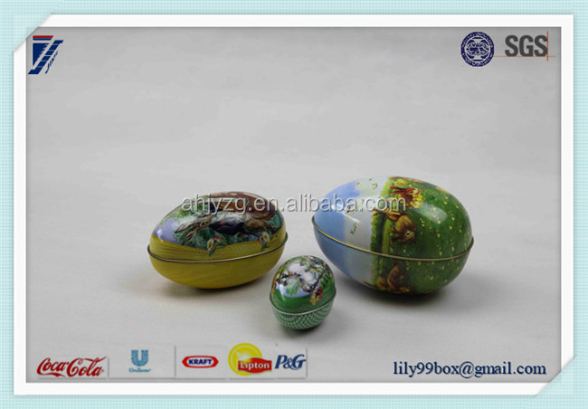 chocolate tin egg box with toy