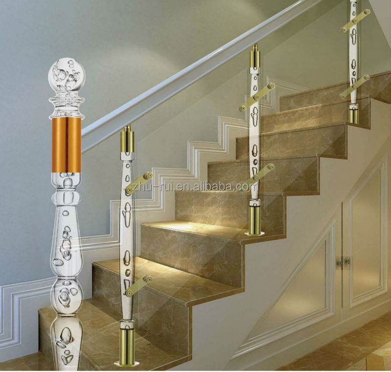 Crystal Arcylic Stair Handrail Baluster/glass Balusters For Stairs