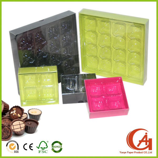 カスタム透明なプラスチック製のチョコレートボックスのパッケージング問屋・仕入れ・卸・卸売り