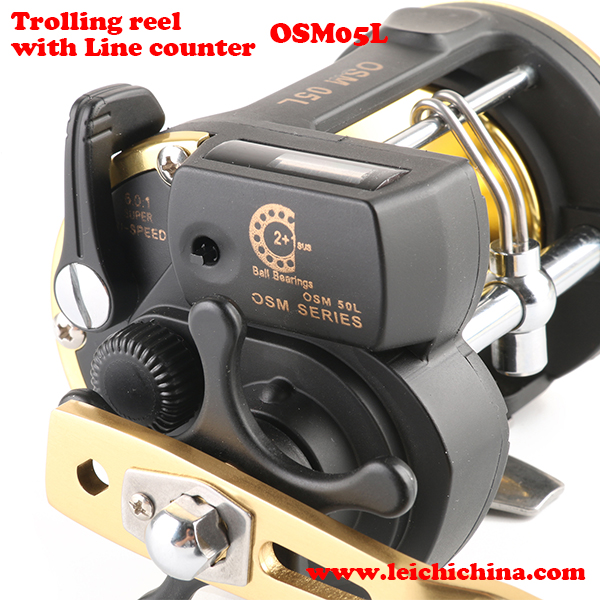 FISHING REEL SALTWATER TROLLING REEL WITH LINE COUNTER 6.0:1 SUPER SPEED BY  OSM