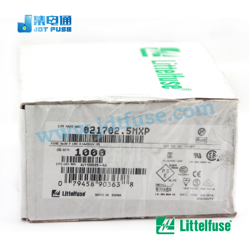 Mxp021702.5リテルガラス管ヒューズ2500ma2.5a250v5x20ミリメートルアキシャルリード・カートリッジヒューズ速い- アクティングヒューズ仕入れ・メーカー・工場