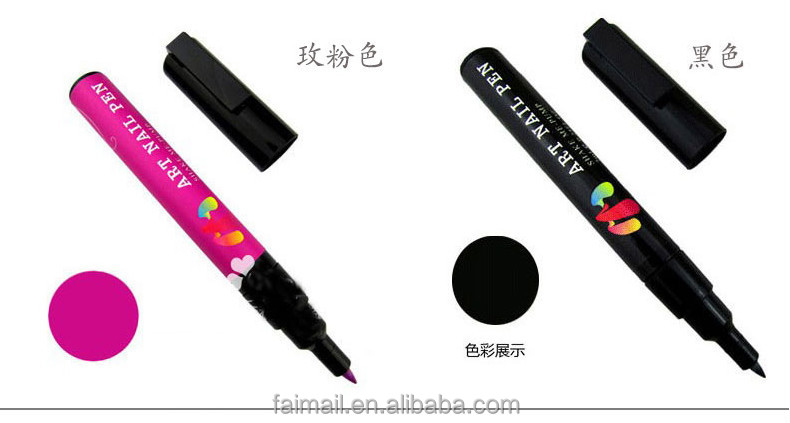 Diyネイルアートペン片側/描画とペイントネイルペン問屋・仕入れ・卸・卸売り