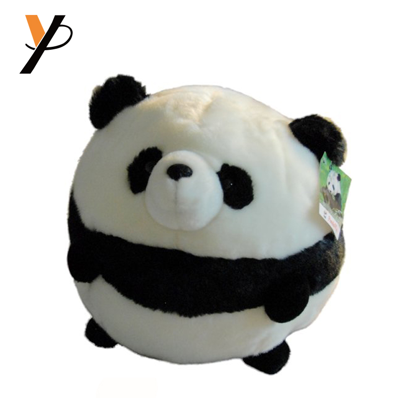 round panda stuffed animal