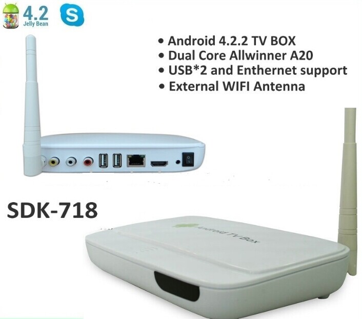 デュアルコアアンドロイドテレビリモコン付きボックス皮質a7wifihdmi4.21080pフルゼリー豆問屋・仕入れ・卸・卸売り