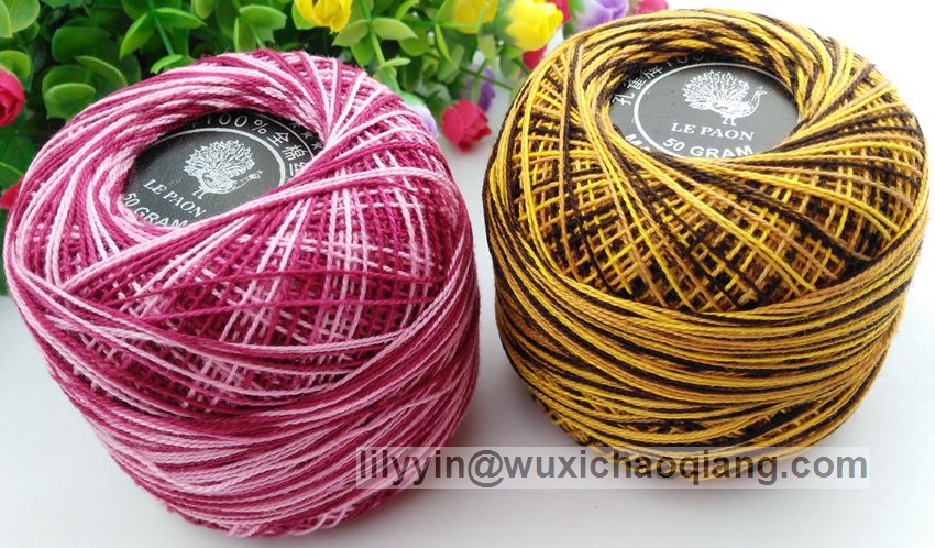 Dmcの色50g9s/2分類された色木綿糸かぎ針編みのスレッド仕入れ・メーカー・工場