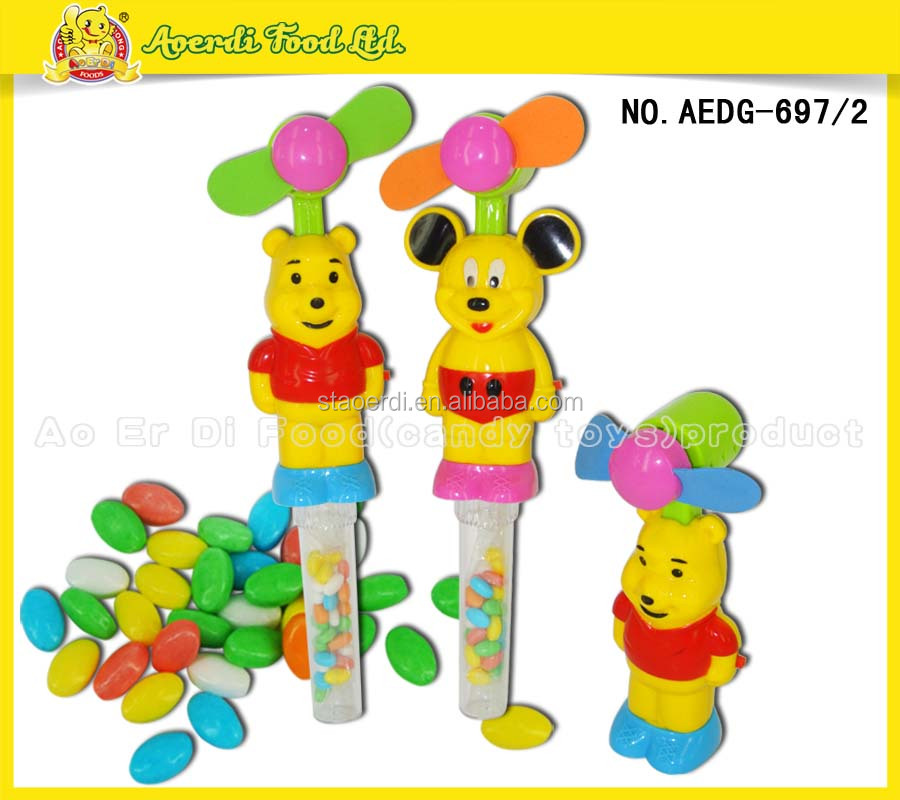 クマとミッキー電動ファン玩具菓子のチューブ問屋・仕入れ・卸・卸売り