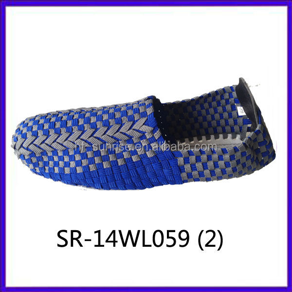 2014 new styles SR-14WL055 mix colors hand woven strap shoes仕入れ・メーカー・工場