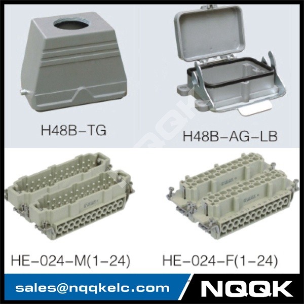 6 48 pin Screw spring crimp terminal Inserts surface mouned heavy duty sockets connector.jpg