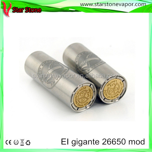 starstone 2014 newest tugboat rda atomizer clone E1 gigante 26650 mod in stock