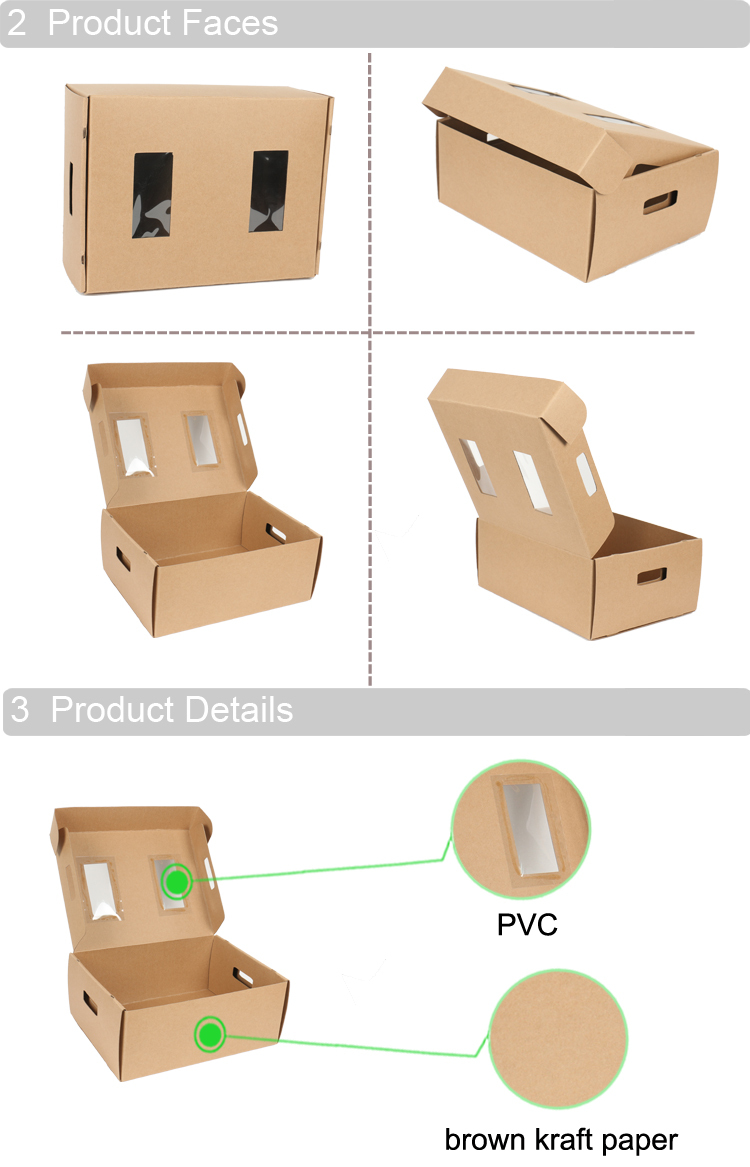 free coupon $1000 packaging box with window banana carton box