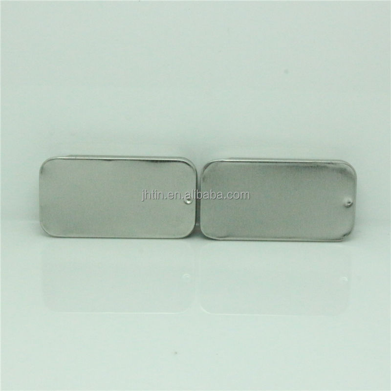 good price no printing tin box with sliding Lid for chewing Gum
