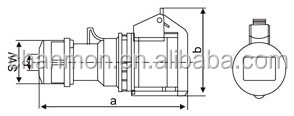 16a2pe3ピン110-130vip44n-213-4単相防滴工業用コネクタ/カプラー仕入れ・メーカー・工場