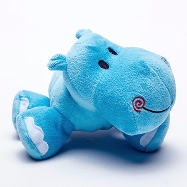 blue stuffed hippo