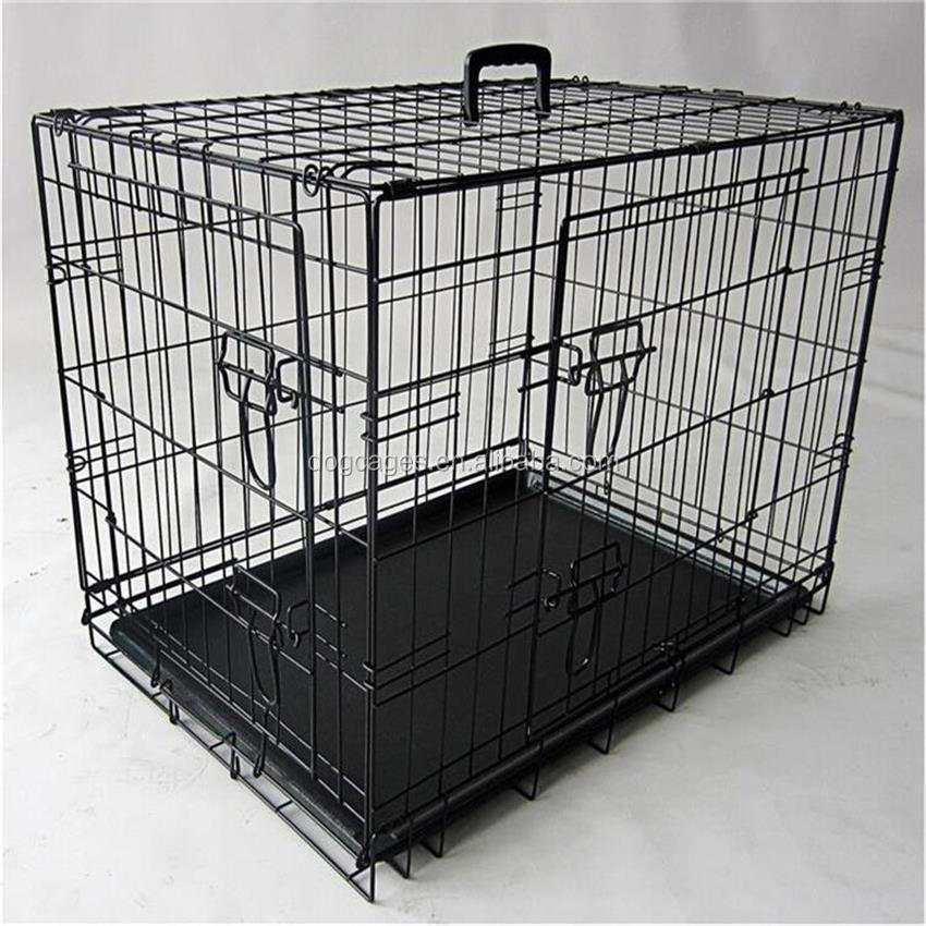 黒折りたたみの格安販売のための金属製の犬のケージ仕入れ・メーカー・工場