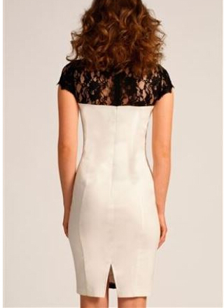 新しい短い袖のレースパネル張り2014年中年womenfashionドレス問屋・仕入れ・卸・卸売り