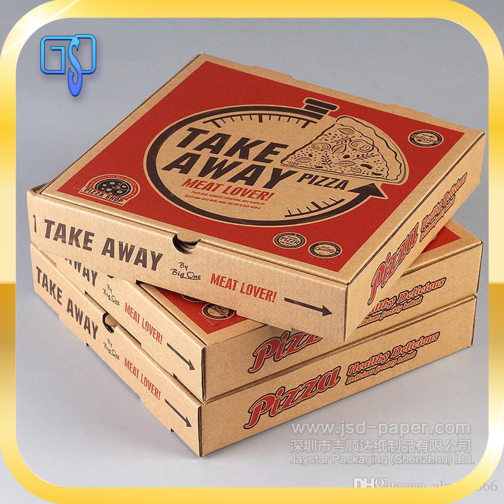 Single Wall 3 Ply Brown Kraft Paper Pizza Box 25 inch - top bottom design,  Capacity: Large