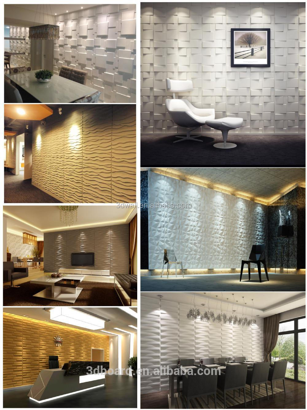 Moderno arredamento arte parete 3d rivestimento murale pannelli ...