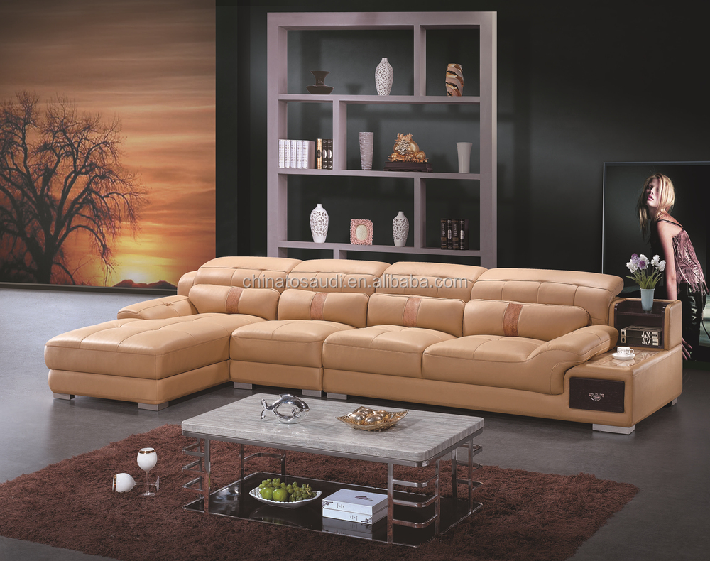 Duitse bank in de woonkamer, echt leder bank woonkamer sofa ...