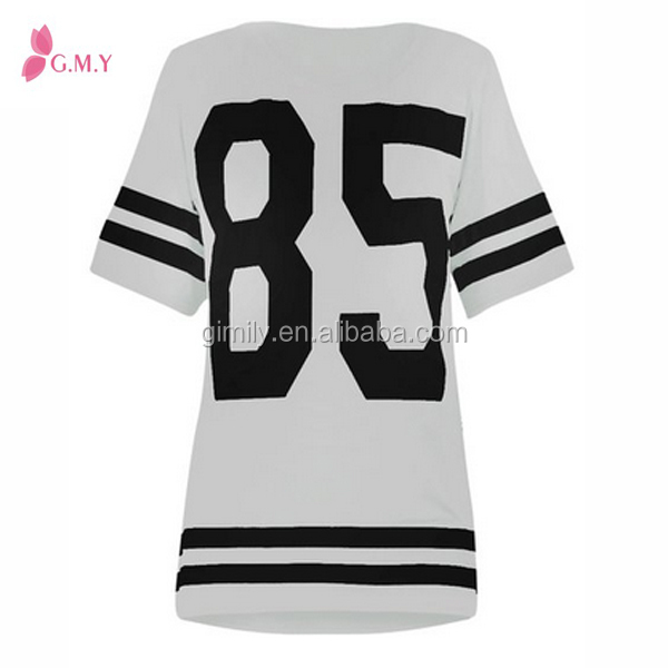 Source Fashion oversized women new jersey football T-shirt dress for women  on m.