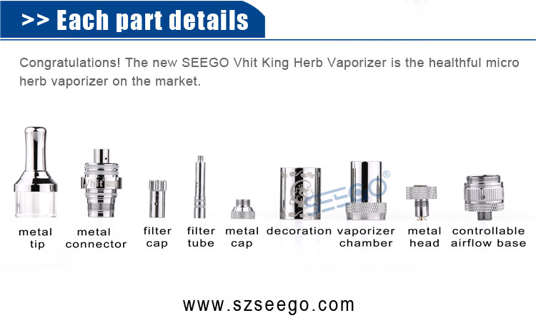 Seego factory original Seego Vhit King bong smoking to enjoy healthy vapor