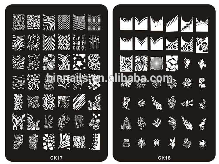 CK nail stamping plates 2015 nail stamp plate