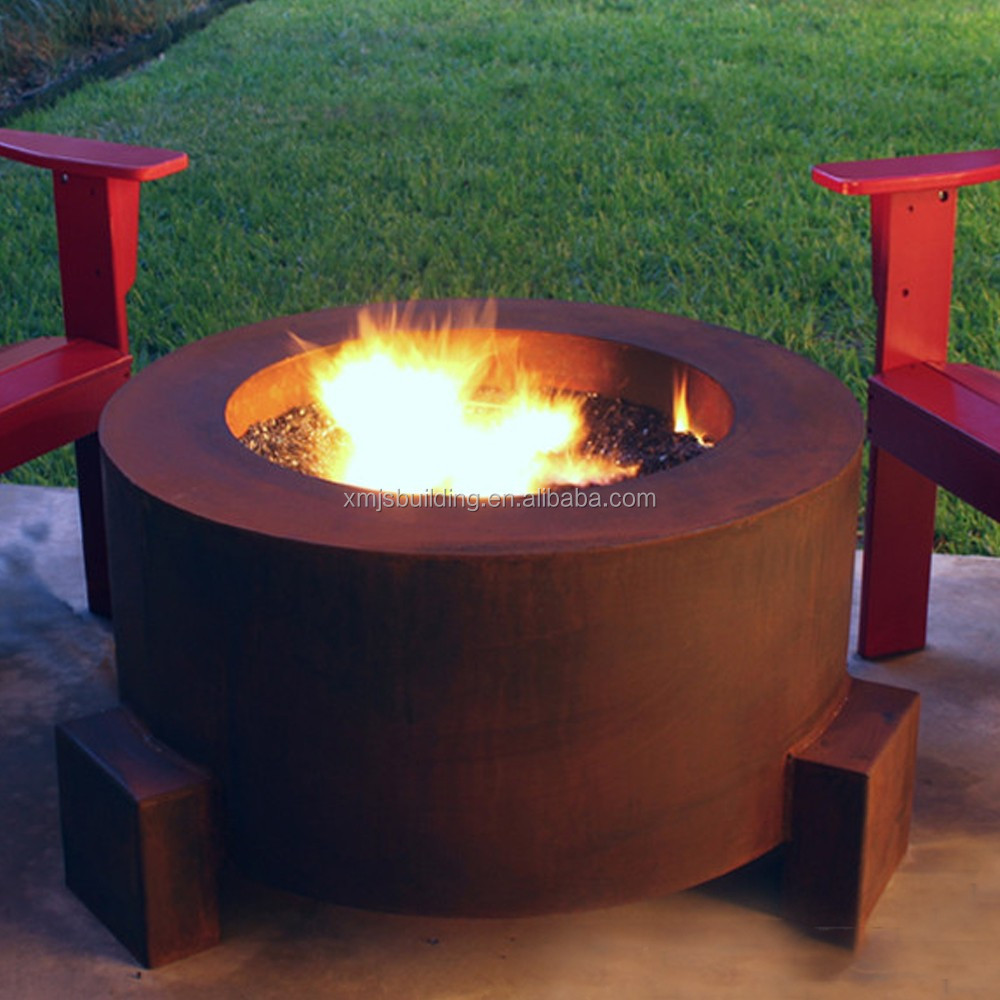 Hand Large Outdoor Corten Steel Garden Fire Pit Buy Large