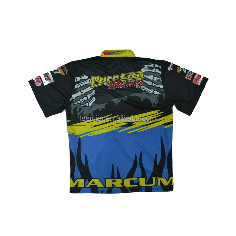 ポリエステル100％ポロレーシングシャツカスタムピットクルーシャツ問屋・仕入れ・卸・卸売り