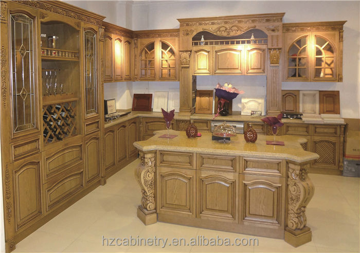 Fabricante profesional de madera maciza mueble cocina modular ... Cocinas integrales de madera pequeñas