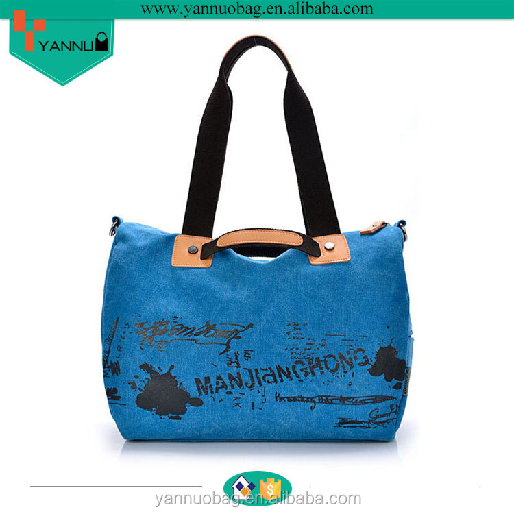 2015 new design tote bag canvas shoulder bag hot selling online made ...