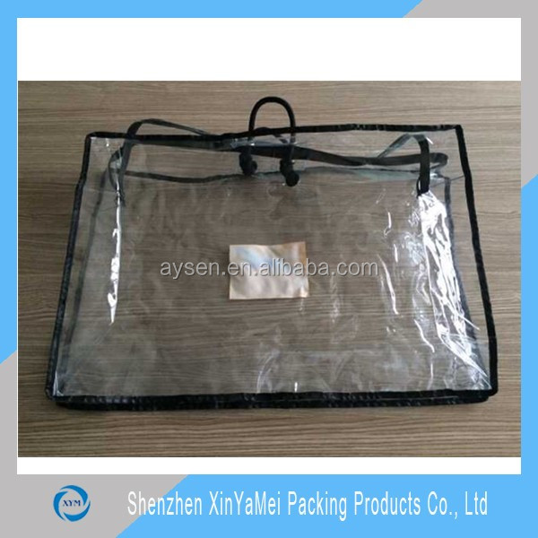 clear pvc blanket packaging bag/pillow packaging bag