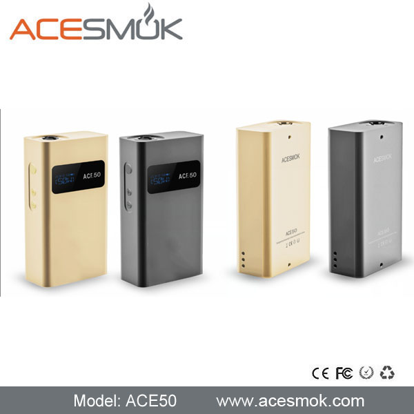 2014 best 50w mod ACE50 box mod for e cigarette distributor
