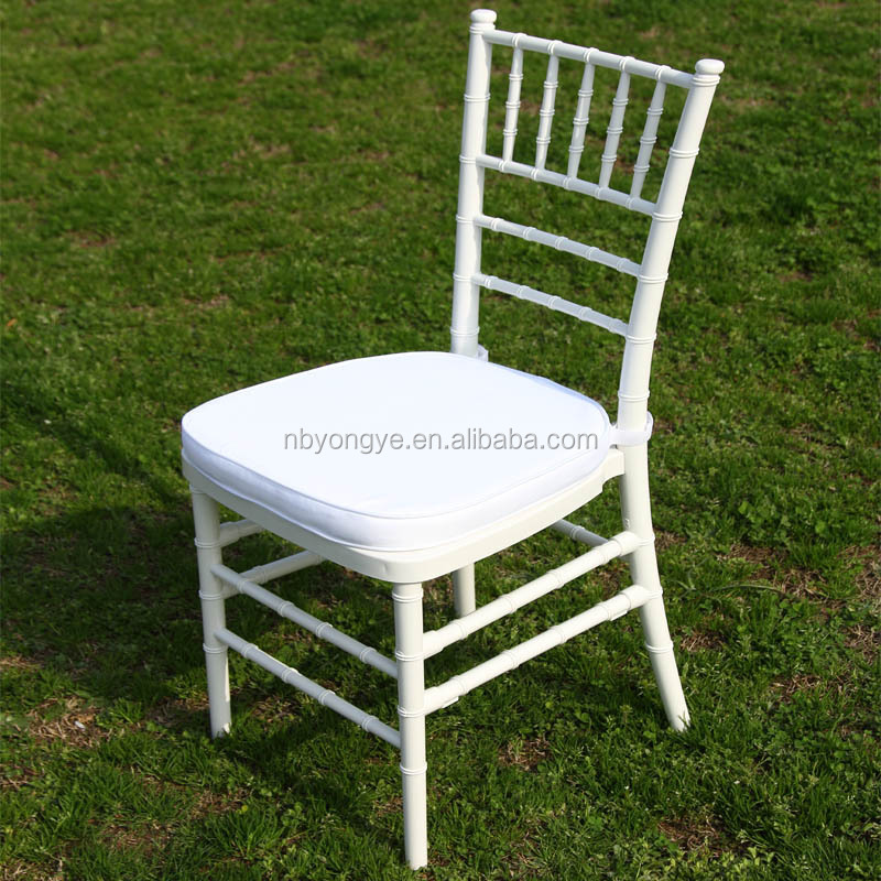 White Wedding Hotel Chairs With White Cushion Buy White Wedding