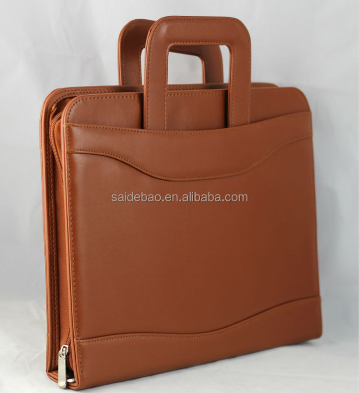 2016 New Custom Leather Expandable File Folder With Handle Buy