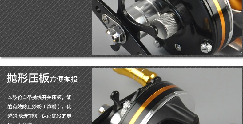 ハイエンド ラウンド baitcasting リール 8 ボールベアリング左と右ハンドル仕入れ・メーカー・工場