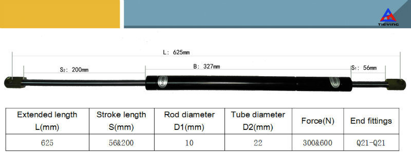 壁用ガススプリング付きベッドダブルストロークyq10/22から56・200- 625( q- q) 300・600仕入れ・メーカー・工場