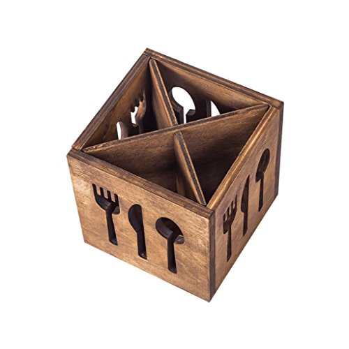 wood cutlery table holder cutlery and napkin holder for sale