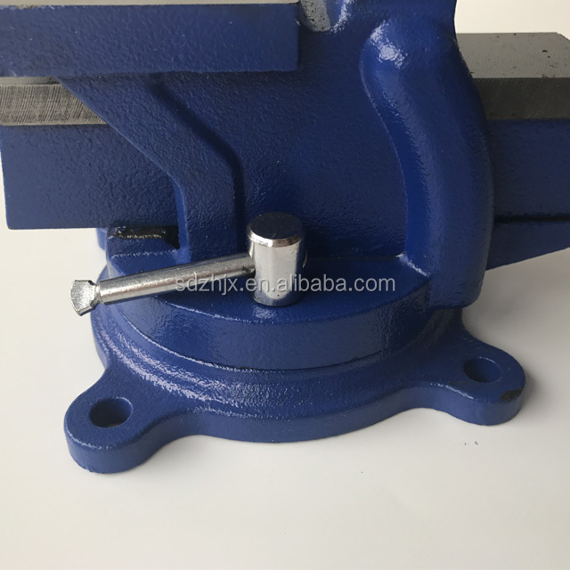 Heavy duty type swivel bench vice with anvil
