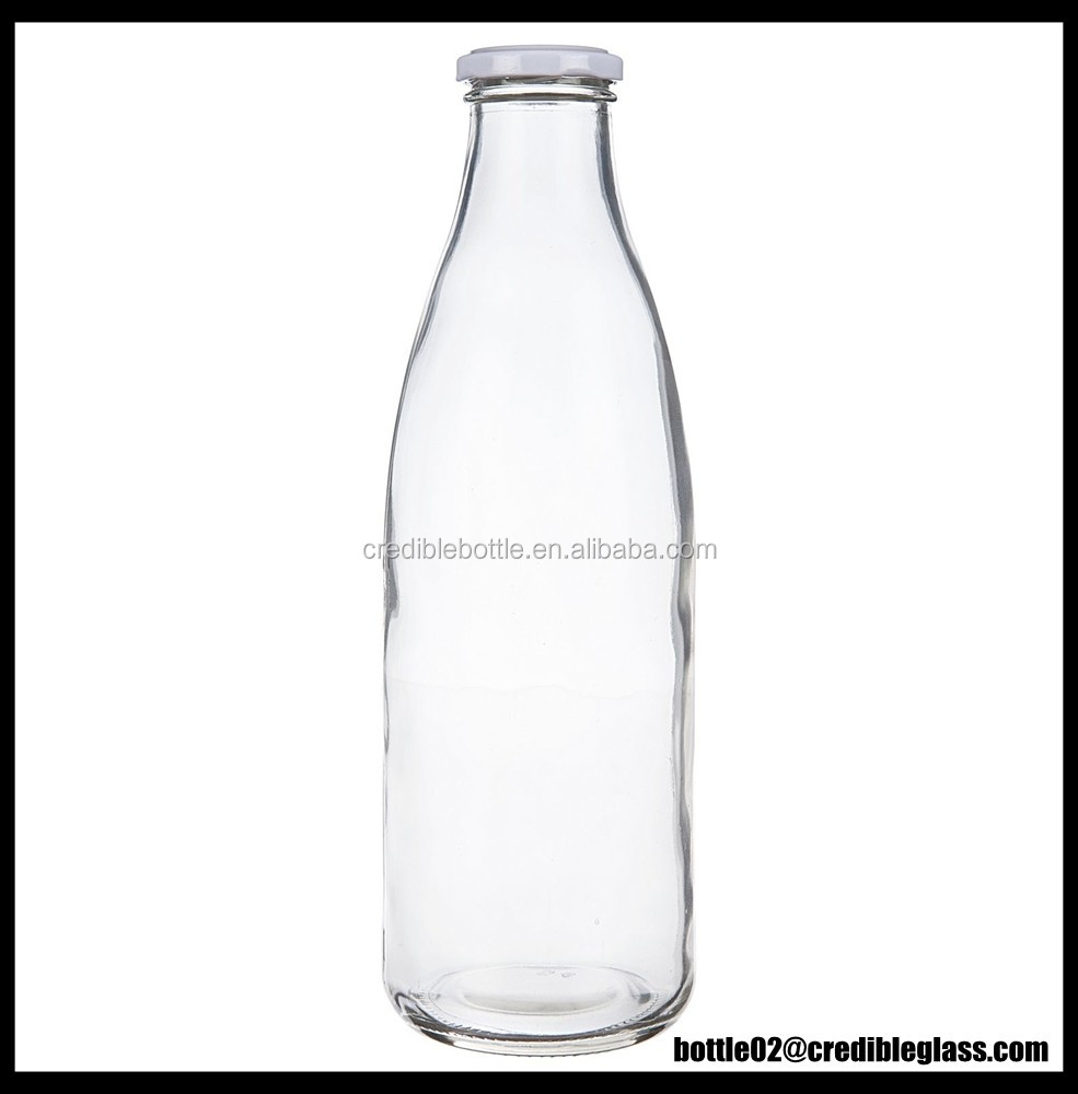 small qty 1 liter glass milk